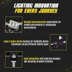 SAN YOUNG 20" LED Light Bar & Pod Kit