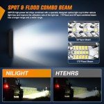 Nilight 11" LED Light Bar - 2 Pack