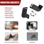 Rear Roof Pillar Roll Cage Bar Reverse LED Light Pod Mounting Brackets Compatible with Polaris Ranger Full Size 2013-2024