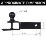 3-in-1 ATV/UTV Trailer Hitch with Towing Ball
