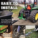 Universal Three-Way Hitch Attachment for ATVs/UTVs