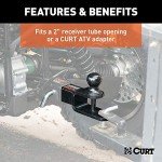 CURT 45009 3-in-1 ATV Hitch Mount Accessory