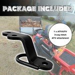 Universal Three-Way Hitch Attachment for ATVs/UTVs