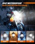 SEALIGHT ATV H4 Motorcycle Bulbs, Design For Powersport and Motorcycle Bike Bulb, 22000LM H4/9003/HB2 Motorbike Bulb, Plug and Play or Fog Lights - 1 Pack