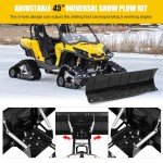Universal 45" Adjustable Snow Plow Kit for ATVs