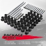 KEMIMOTO A-Arm Bushing Kit Heavy Duty Control Arm Bushing Kit Compatible with 2013+ Polaris Ranger XP 900/Crew 2017-2018 Polaris Ranger 1000 XP Crew 2015-2018 Polaris Ranger 1000 Diesel