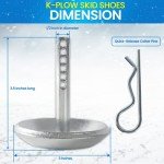 Replacement Snow Plow Skid Shoes for ATV/UTV