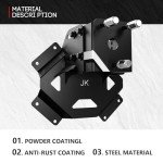 Height Adjustable Spare Tire Carrier for Wrangler JK