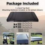 Kojem Universal Hard Roof Top Compatible with JD Gator 625 825i / Yamaha Rhino/Kawasaki MULE 4010 Teryx/Bobcat 3400 / Holland Rustler/Full Size Polaris Ranger