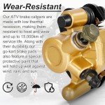 RUTU Rear Brake Caliper Kit for ATVs and Go Karts