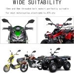 Adjustable ATV Mirrors with 360° Ball Joint