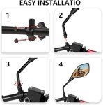 Adjustable ATV Mirrors with 360° Ball Joint