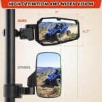 Automatic Folding UTV Side Mirrors for Roll Bars