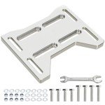 YOXUFA Mini Bike Motor Engine Mounting Plate Adapter Bracket for 79cc 97cc 100cc Coleman CT100U CC100X Baja DoodleBug DB30 Motovox MBX10 MBX11 Predator 212cc Tecumseh 4 Stroke Engine Parts Aluminum