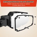 Automatic Folding UTV Side Mirrors for Roll Bars