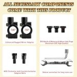 ATV Mirrors 10mm, Rain and Snow Resistant