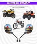RACOONA 360° ATV Side Rear View Mirrors