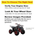 Kids 23" ATV Seat for 125cc-250cc Quads