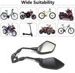 2024 Motorcycle Convex Rear View Mirrors for ATVs