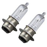 amavoler 12v 35/35w Headlight Bulb Halogen Light Aftermarket Replacement Parts Fit for ATV Moped Quad Go Kart Scooter Motorcycle 4 Wheeler Taotao Sunl Coolster Roketa Jonway.2 Pcs