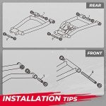 KEMIMOTO A-Arm Bushing Kit Heavy Duty Control Arm Bushing Kit Compatible with 2013+ Polaris Ranger XP 900/Crew 2017-2018 Polaris Ranger 1000 XP Crew 2015-2018 Polaris Ranger 1000 Diesel