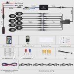 LD DARKEAGLE 8Pod RGB LED Rock Lights