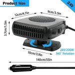 360° Portable 12V Car Heater and Defroster