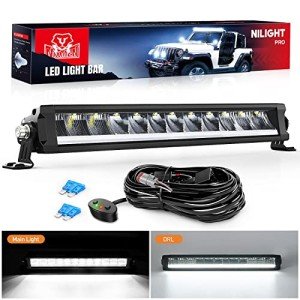 Nilight 15.5" LED Light Bar with Wiring Kit