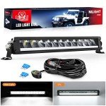 Nilight 15.5" LED Light Bar with Wiring Kit