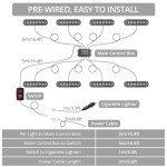 Justech 8PCS Strobe Lights Kit for Vehicles