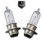 amavoler 12v 35/35w Headlight Bulb Halogen Light Aftermarket Replacement Parts Fit for ATV Moped Quad Go Kart Scooter Motorcycle 4 Wheeler Taotao Sunl Coolster Roketa Jonway.2 Pcs