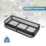 Heavy-Duty ATV Front Basket Rack Luggage Carrier