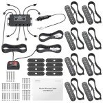 Justech 8PCS Strobe Lights Kit for Vehicles
