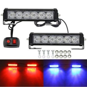 Dual Color LED Strobe Light Bar for Vehicles