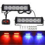 Dual Color LED Strobe Light Bar for Vehicles