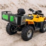 Detachable Steel Rear Drop Basket Rack for ATV