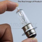 amavoler 12v 35/35w Headlight Bulb Halogen Light Aftermarket Replacement Parts Fit for ATV Moped Quad Go Kart Scooter Motorcycle 4 Wheeler Taotao Sunl Coolster Roketa Jonway.2 Pcs