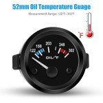 Linkstyle 12V Oil Temperature Gauge with Sensor
