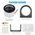 Linkstyle 12V Oil Temperature Gauge with Sensor