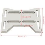 YOXUFA Mini Bike Motor Engine Mounting Plate Adapter Bracket for 79cc 97cc 100cc Coleman CT100U CC100X Baja DoodleBug DB30 Motovox MBX10 MBX11 Predator 212cc Tecumseh 4 Stroke Engine Parts Aluminum