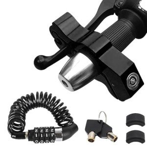 2-Pack Anti-Theft Motorcycle Handlebar Locks