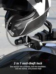 Oasser Anti-Theft Motorcycle Handlebar and Helmet Lock