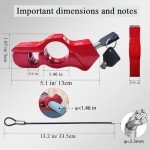 Motorcycle Helmet & Brake Lock Combo Set