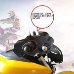 Universal Heavy Duty Motorcycle Grip Lock - Black