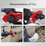 Motorcycle Helmet & Brake Lock Combo Set