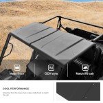 KIWI MASTER Poly Sport Roof for 2016-2025 Polaris Ranger 570 Full-Size Accessories Hard Roof Top Black