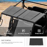 KIWI MASTER Poly Sport Roof for 2016-2025 Polaris Ranger 570 Full-Size Accessories Hard Roof Top Black