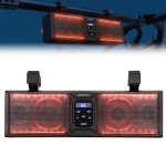 KEMIMOTO 16" UTV Bluetooth Sound Bar with LEDs