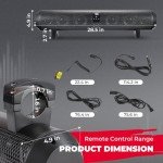 KEMIMOTO Bluetooth UTV Sound Bar with Tweeters & Subwoofers