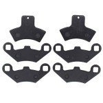 MOTOKU Front & Rear Brake Pads for Sportsman 500 4x4 HO Scrambler 400 Trail Blazer 250